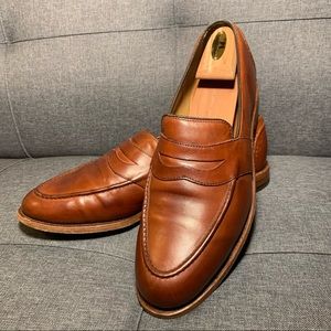 Allen Edmonds Brown Randolph Penny Loafers - 11 D